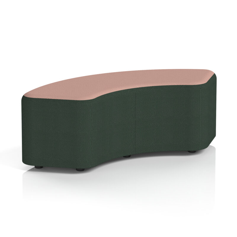 harlestone curved stool in two tone