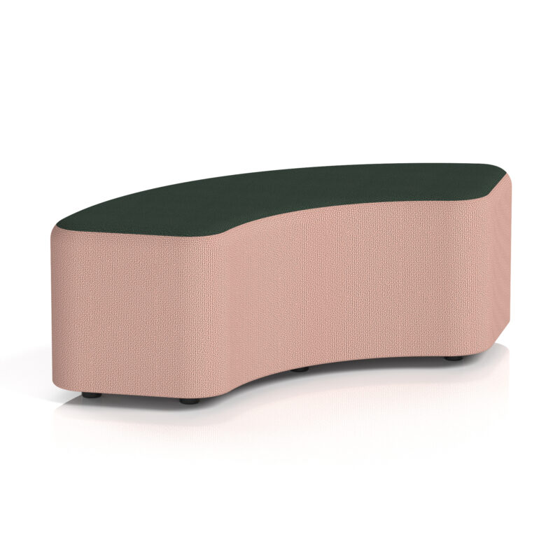 harlestone curved stool in two tone