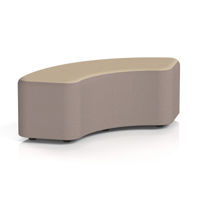 harlestone curved stool in two tone