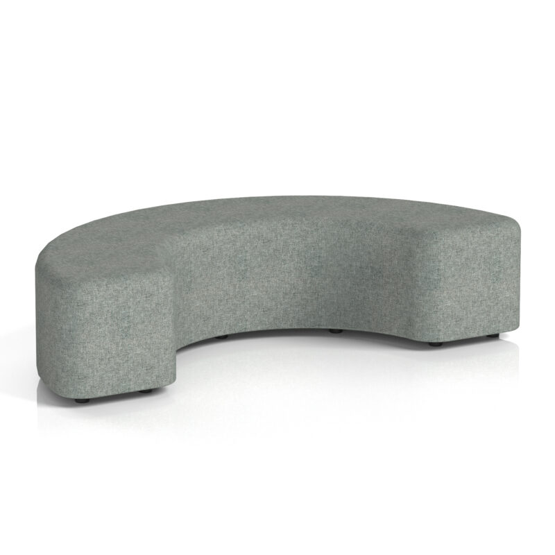 harlestone curved stool in single tone