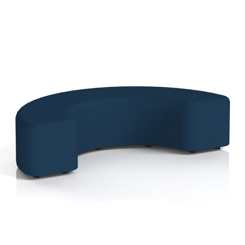 harlestone curved stool in single tone