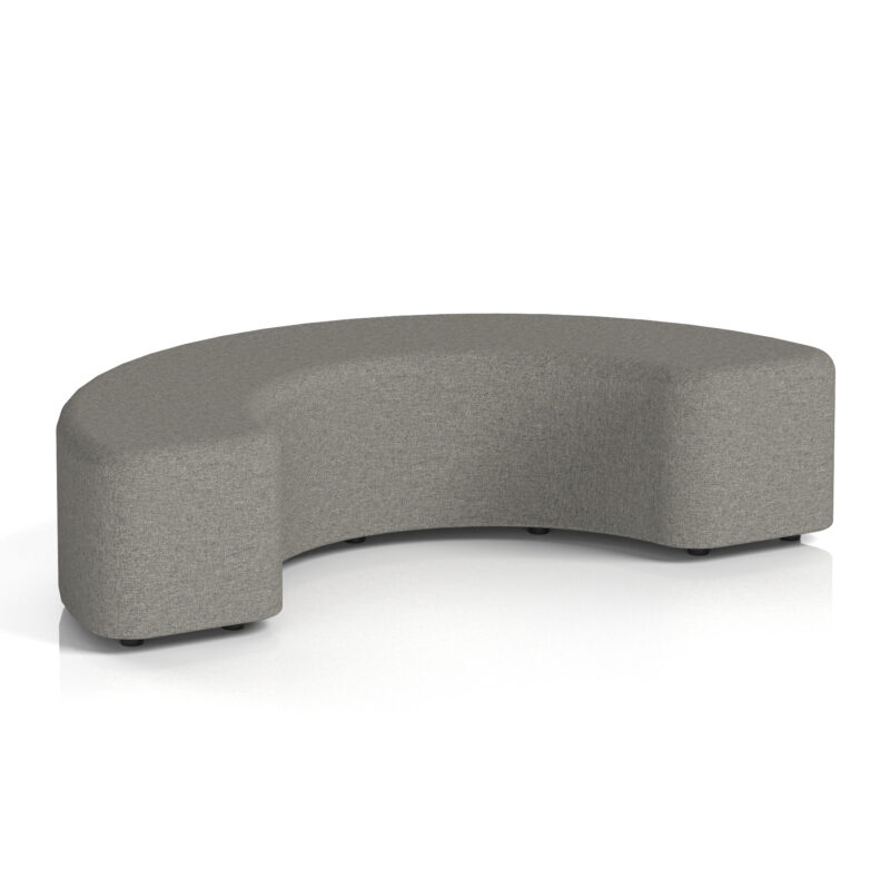 harlestone curved stool in single tone