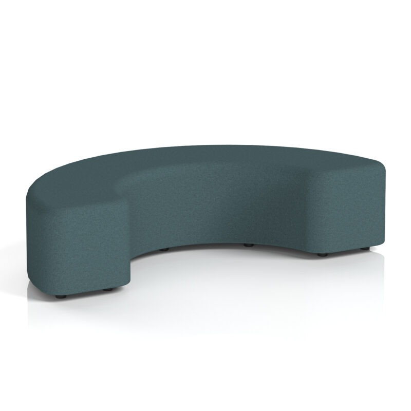 harlestone curved stool in single tone