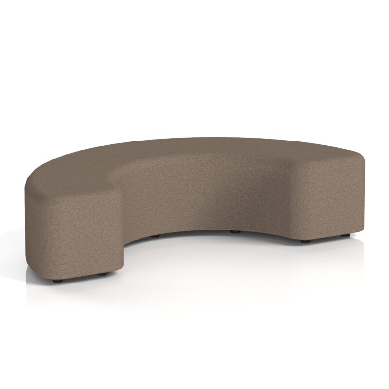 harlestone curved stool in single tone