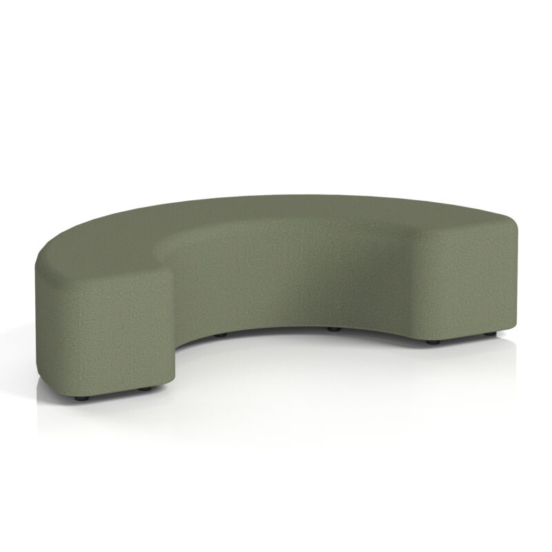 harlestone curved stool in single tone