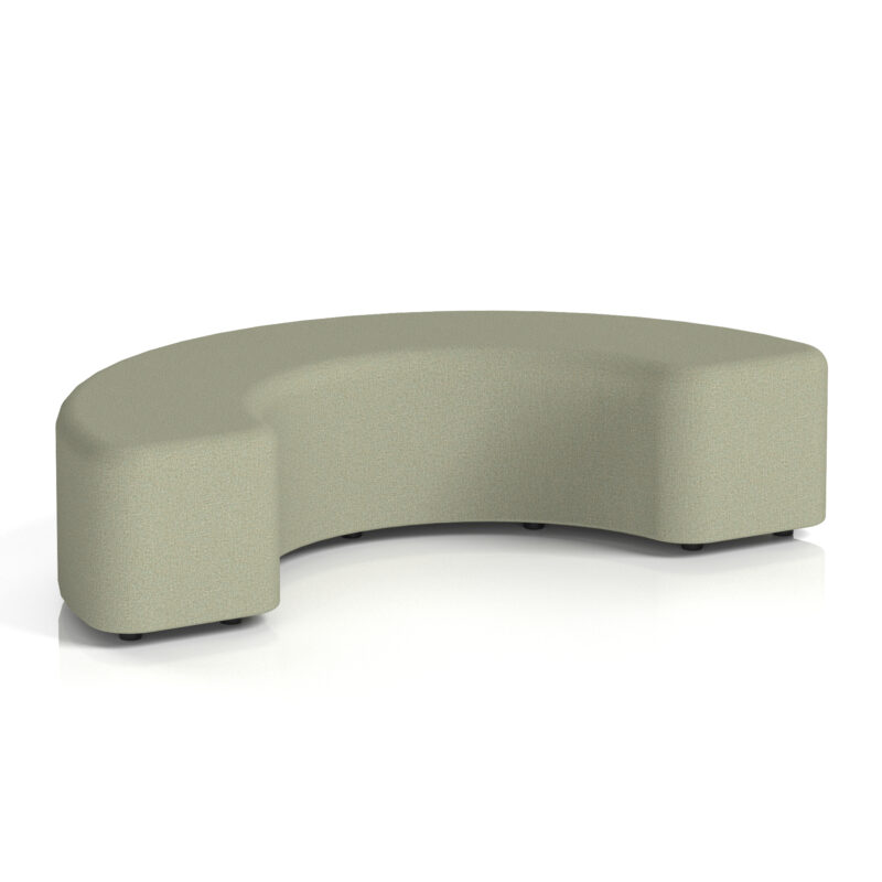 harlestone curved stool in single tone