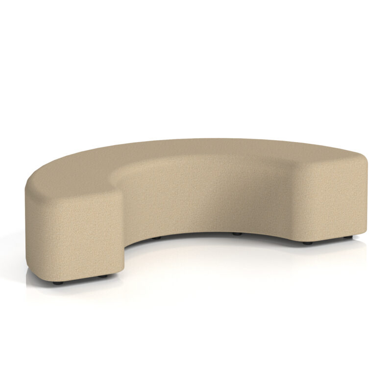 harlestone curved stool in single tone