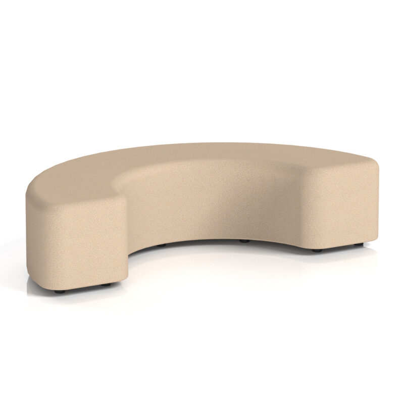 harlestone curved stool in single tone