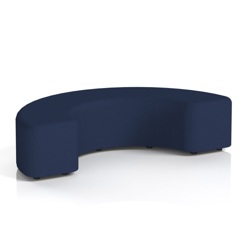 harlestone curved stool in single tone