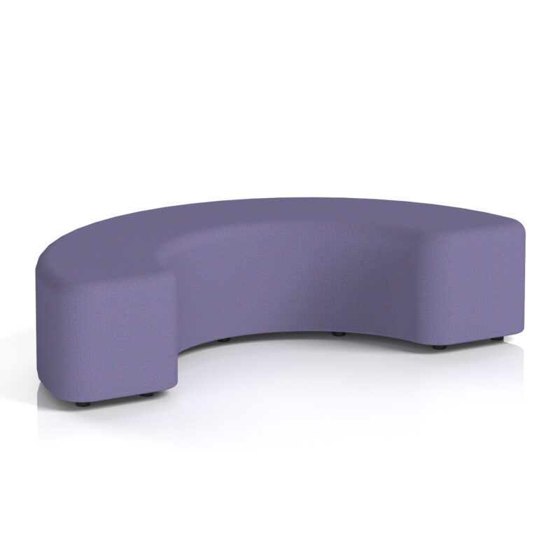 harlestone curved stool in single tone
