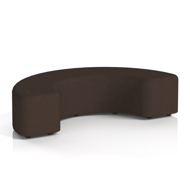 harlestone curved stool in single tone