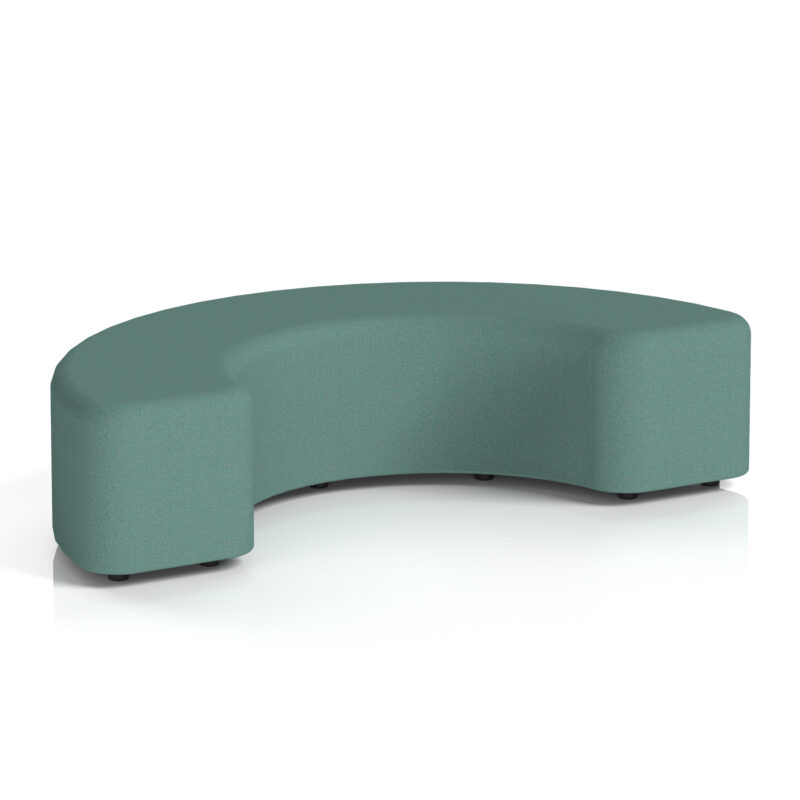 harlestone curved stool in single tone