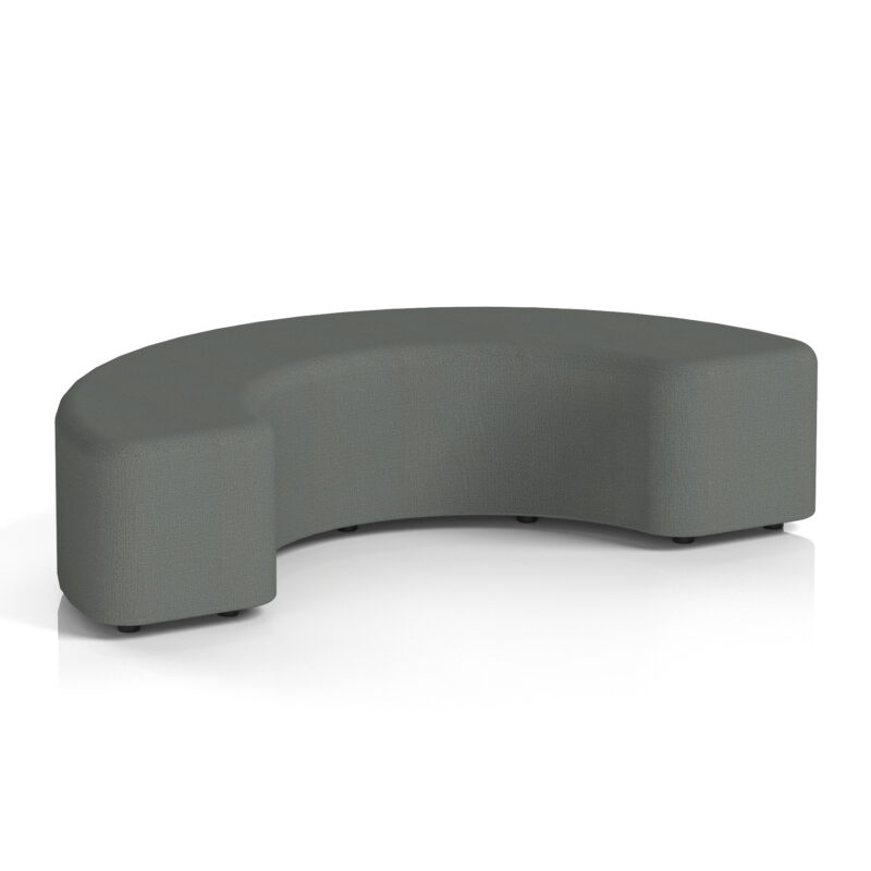 harlestone curved stool in single tone