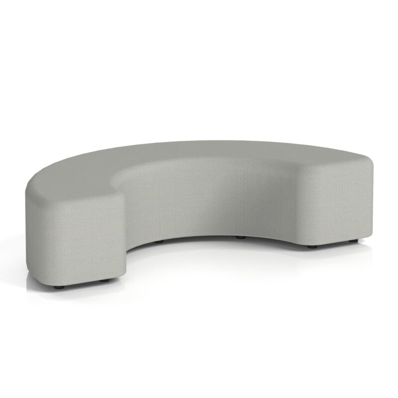 harlestone curved stool in single tone