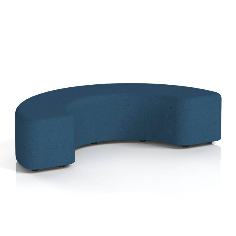 harlestone curved stool in single tone