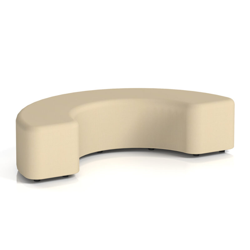 harlestone curved stool in single tone