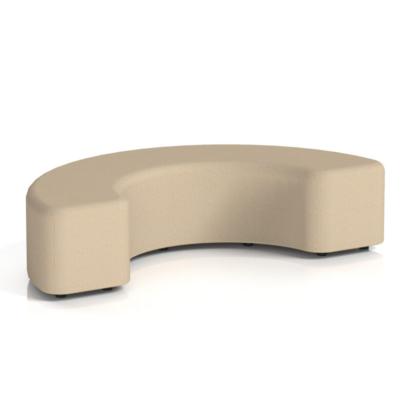 harlestone curved stool in single tone