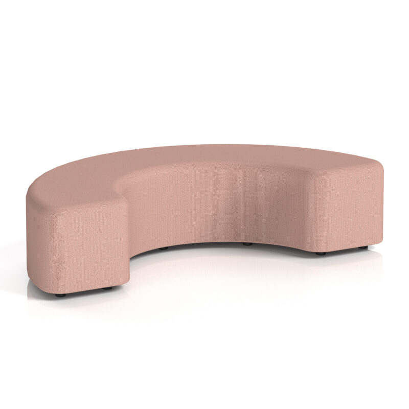 harlestone curved stool in single tone