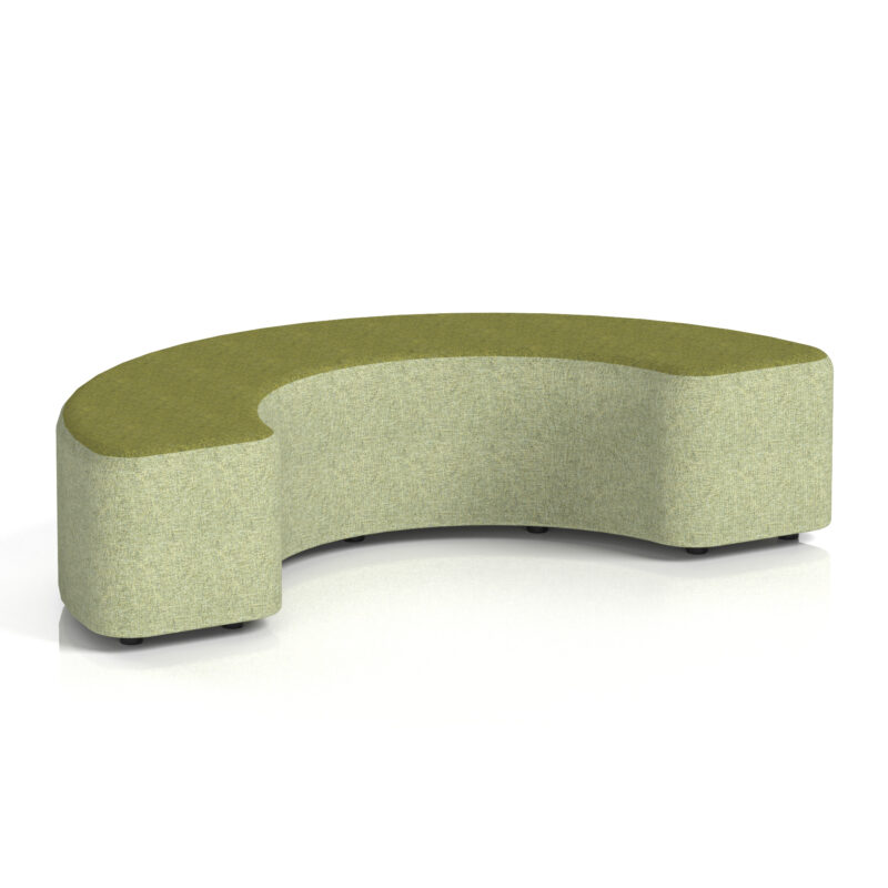 harlestone curved stool in two tone