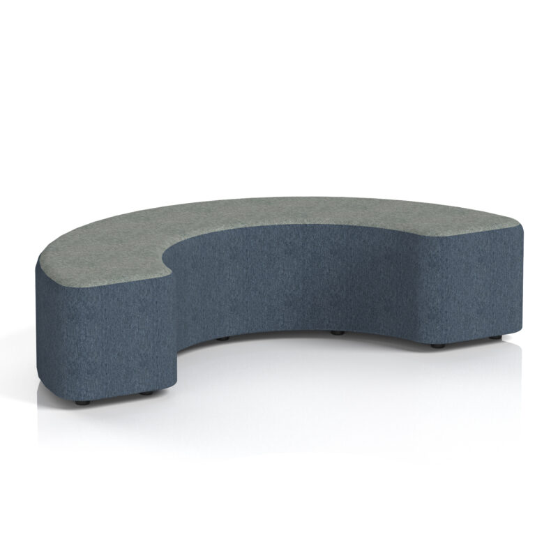 harlestone curved stool in two tone