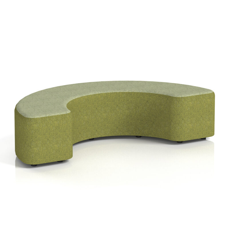 harlestone curved stool in two tone