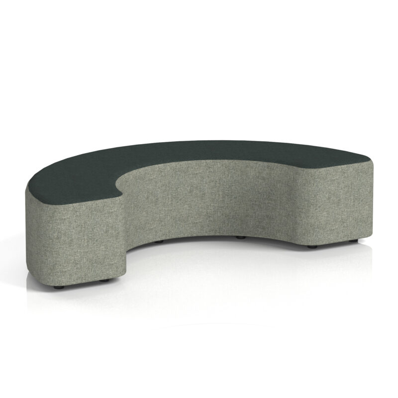 harlestone curved stool in two tone