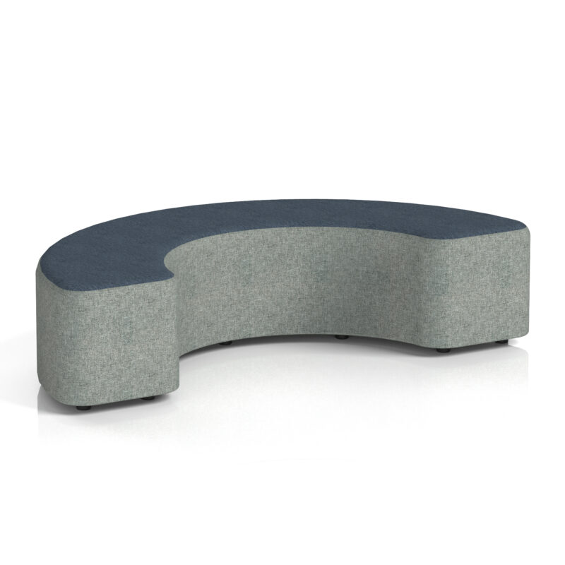 harlestone curved stool in two tone