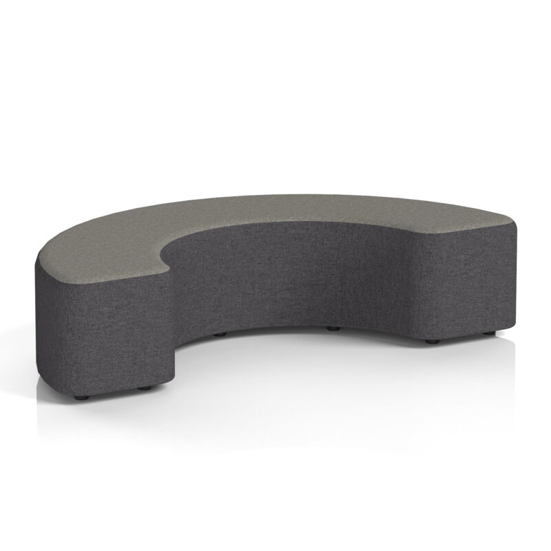 harlestone curved stool in two tone