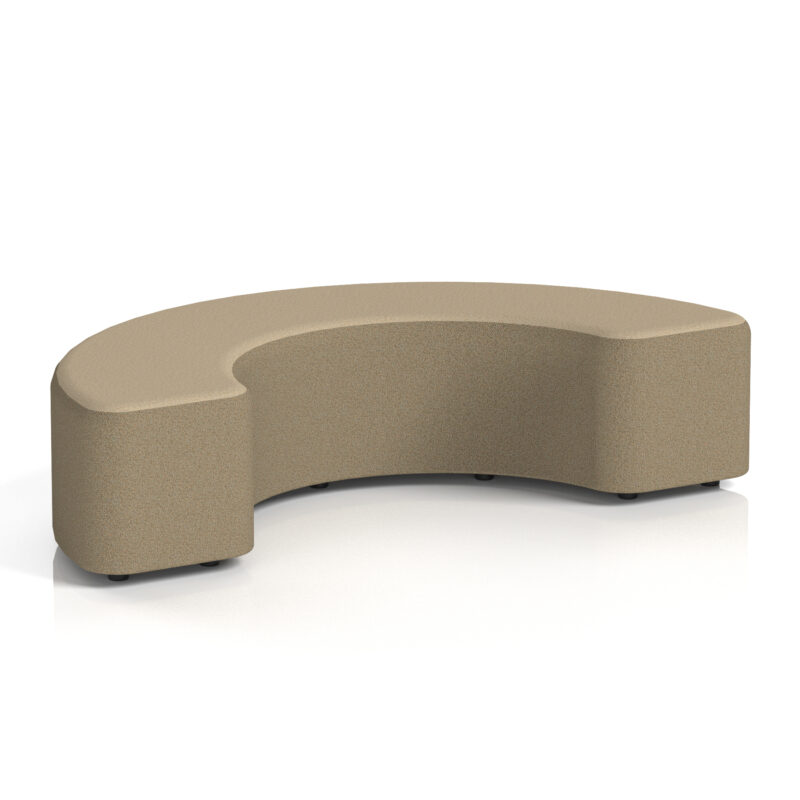 harlestone curved stool in two tone