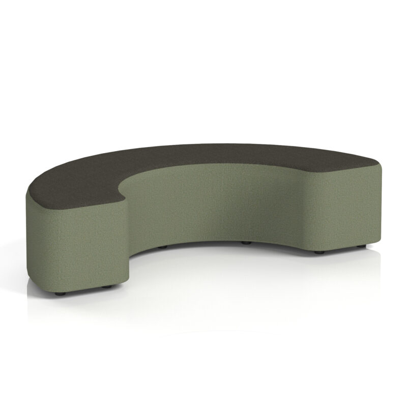 harlestone curved stool in two tone