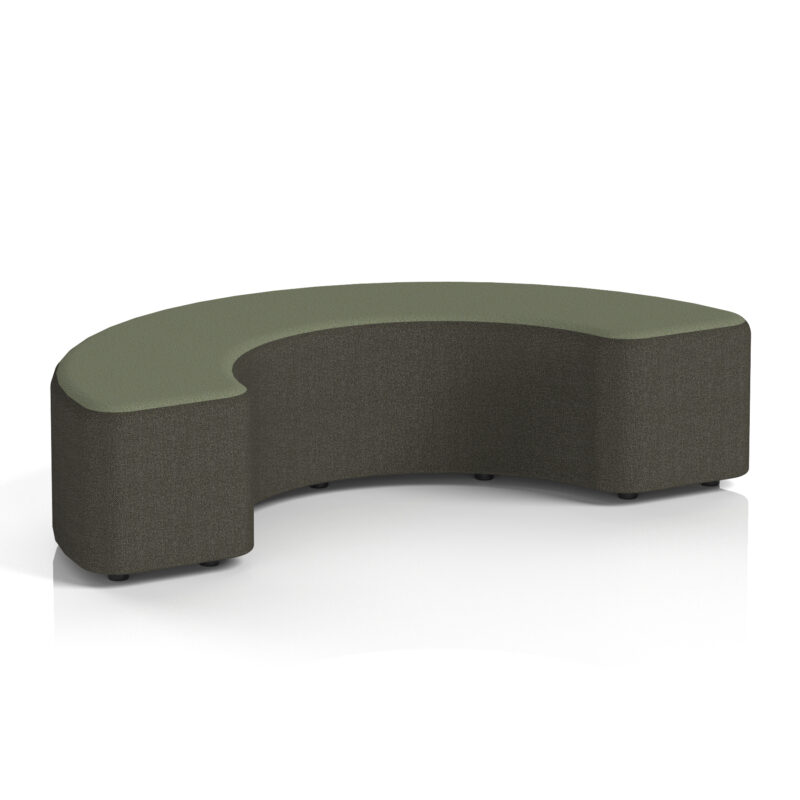 harlestone curved stool in two tone