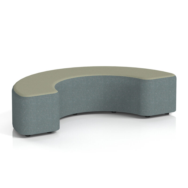 harlestone curved stool in two tone