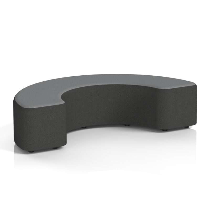 harlestone curved stool in two tone