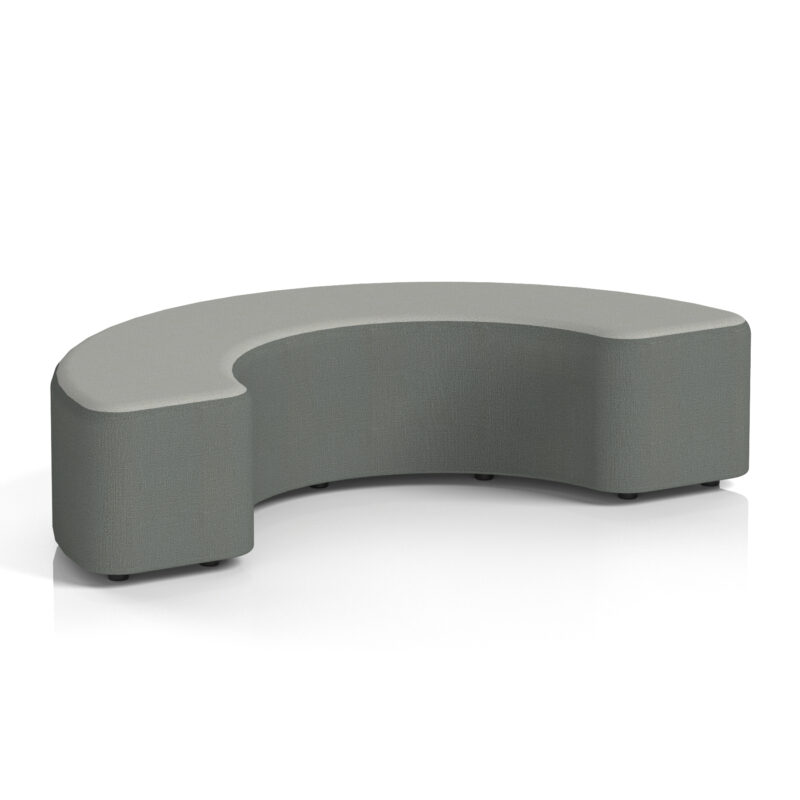 harlestone curved stool in two tone