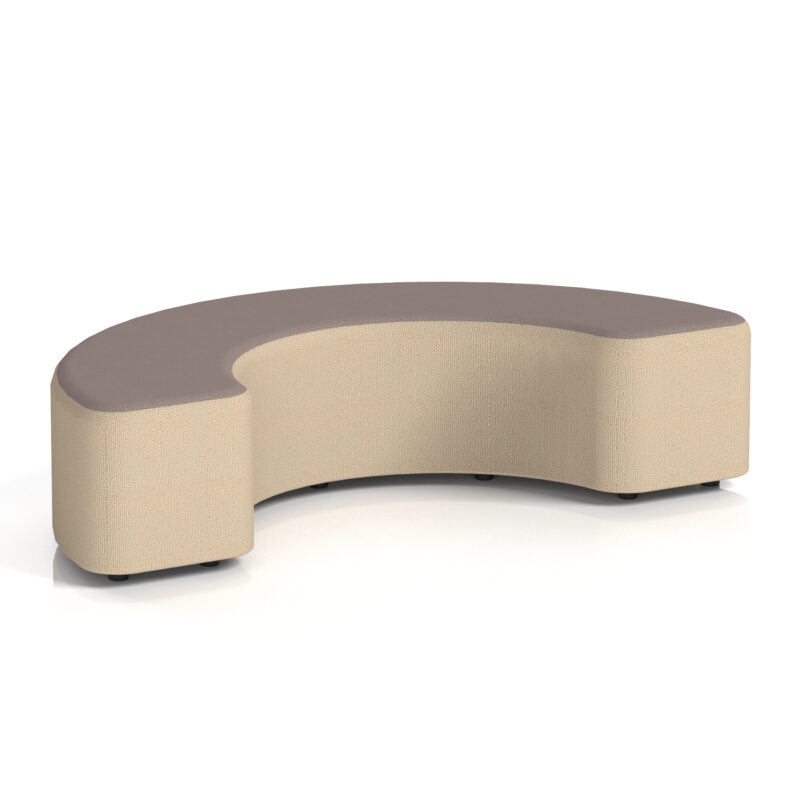 harlestone curved stool in two tone