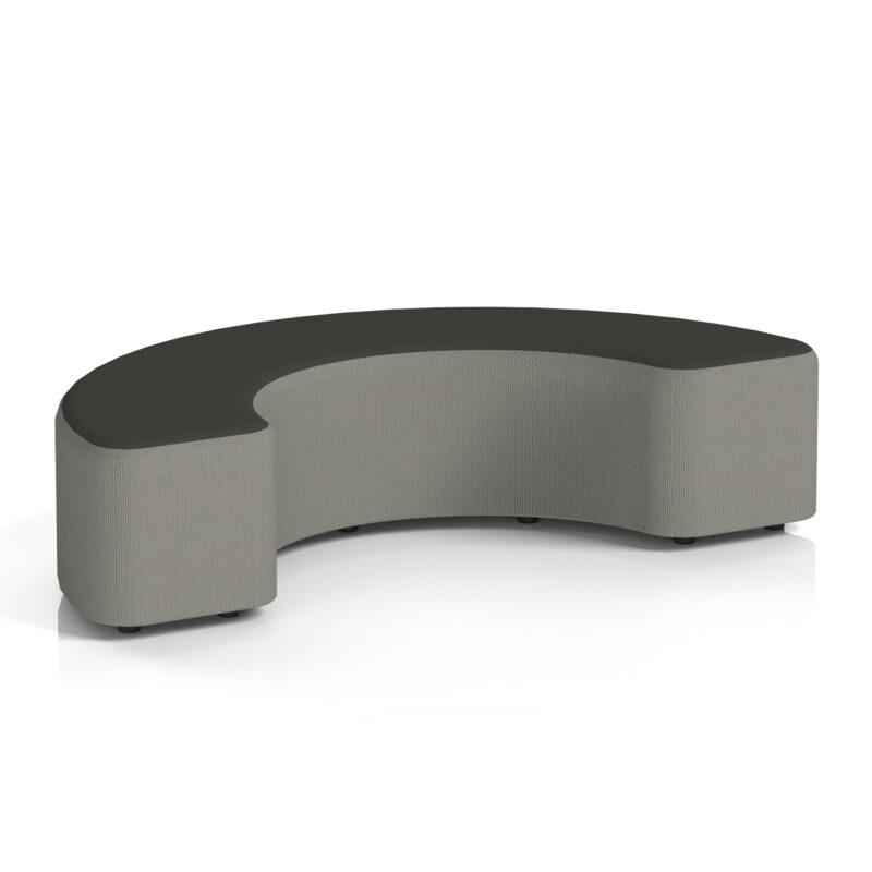 harlestone curved stool in two tone