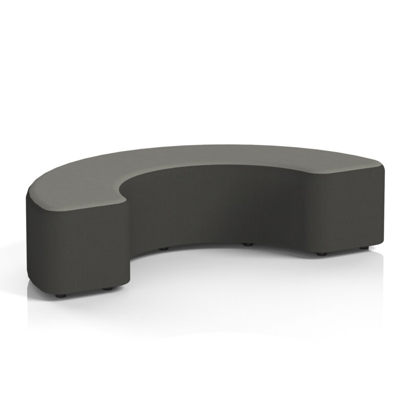 harlestone curved stool in two tone
